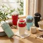 500ml Ceramic Lined Stainless Steel Coffee Cup OEM