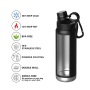 800ml Octagonal Vacuum Flask with Interchangeable Lids