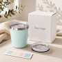 240ml/8oz Custom Leakproof Stainless Steel Cup | Bluegreen