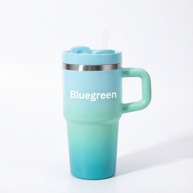 20oz Stainless Steel Tumbler with Handle and Straw Lid 20oz Stainless Steel Tumbler with Handle and Straw Lid