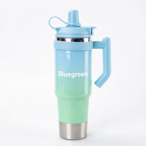1000ml Techwear Insulated Tumbler with Handle | BlueGreen 1000ml Techwear Insulated Tumbler with Handle | BlueGreen