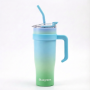 40oz Dual-Drink Stainless Steel Tumbler with Handle