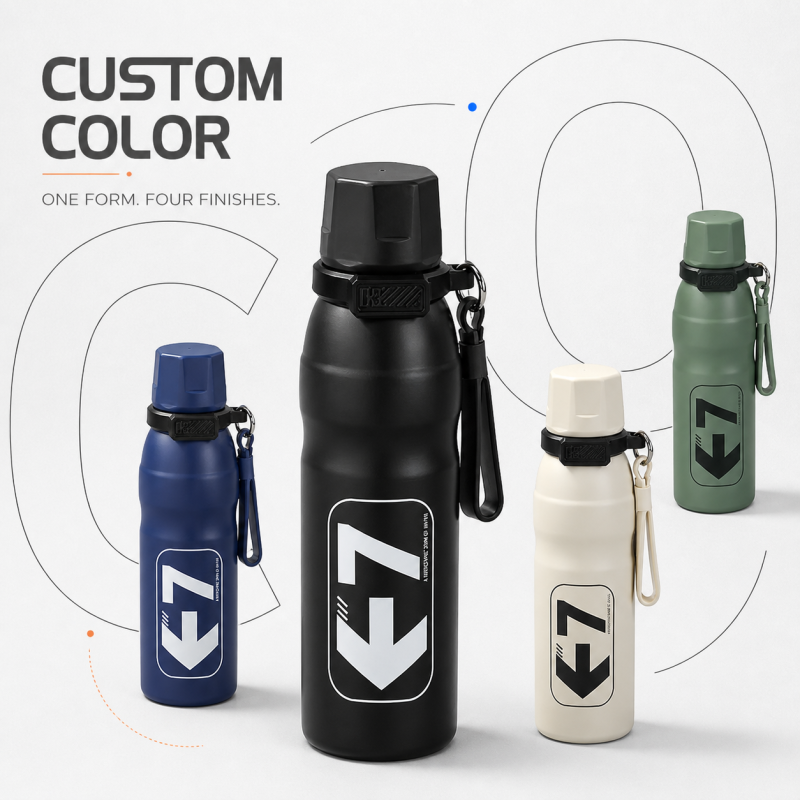 650ml Stainless Steel Sports Vacuum Flask with Straw Lid