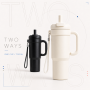 800ml 316 Stainless Steel Dual Drink Tumbler with Handle