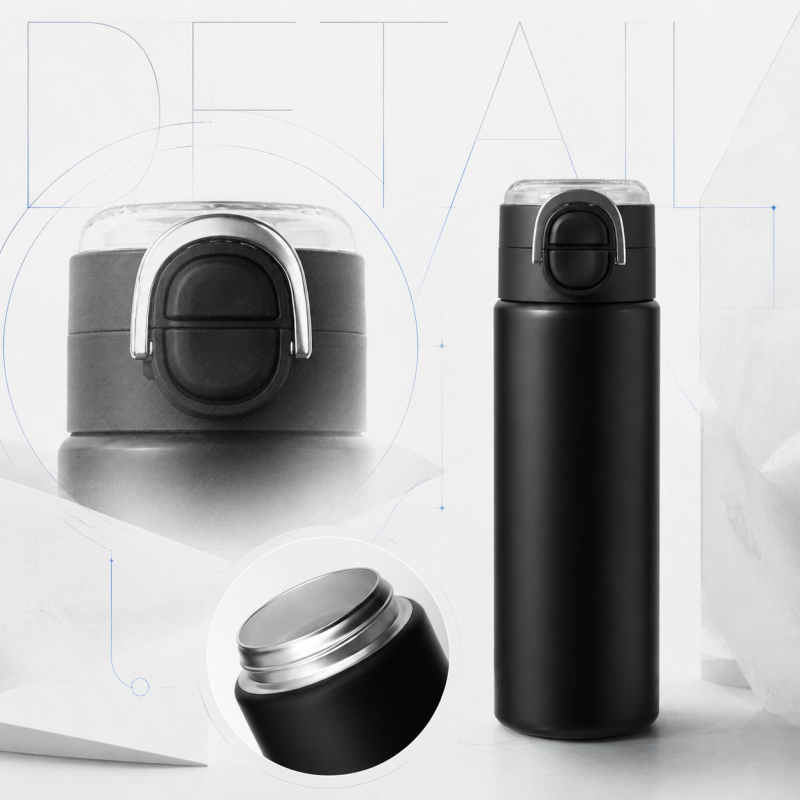 500ml 316 Stainless Steel Dual-Drink Vacuum Flask | Bluegreen