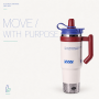 1000ml Techwear Insulated Tumbler with Handle | BlueGreen