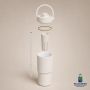 735ml Stainless Steel Tea Infuser Travel Tumbler with Straw and Handle