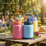 4L Leakproof Stainless Steel Water Jug with Dual-Drink Lid