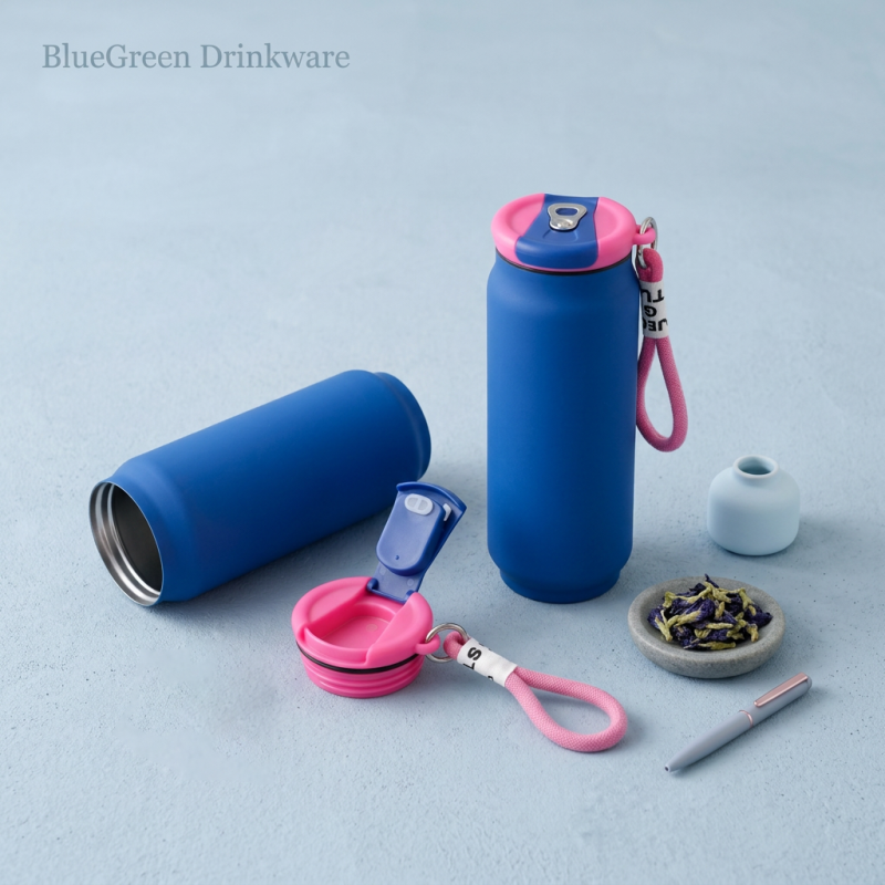 500ml Can-Shaped Insulated Water Bottle with Carry Loop