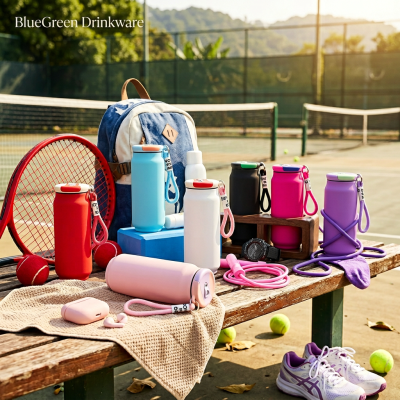 500ml Can-Shaped Insulated Water Bottle with Carry Loop