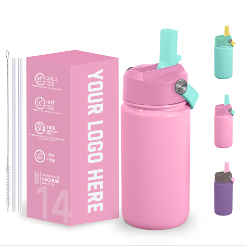 420ml Kid Water Bottle with Dust Proof Straw Lid Thermal Water Bottle with Handle Anti Slip Bottle for School 420ml Kid Water Bottle with Dust Proof Straw Lid Thermal Water Bottle with Handle Anti Slip Bottle for School