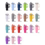 2024 Fashion Christmas Gift 40oz Leak Proof Stainless Steel Tumbler With Handle Lid Vacuum Insulated Travel Tumbler With Straw