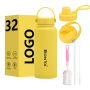 Custom Color 32oz 12-24 Hours Thermal Stainless Steel Vacuum Insulated Water Bottle   for Business Gifts Sports Drinkware