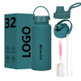 Custom Color 32oz 12-24 Hours Thermal Stainless Steel Vacuum Insulated Water Bottle   for Business Gifts Sports Drinkware