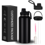 Double Wall 32oz 18/8 Handgrip Leakproof Lid Minimalist Design Stainless Steel Vacuum Insulated Thermos  for Travel Outdoor Use