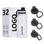 Double Wall 32oz 18/8 Handgrip Leakproof Lid Minimalist Design Stainless Steel Vacuum Insulated Thermos  for Travel Outdoor Use