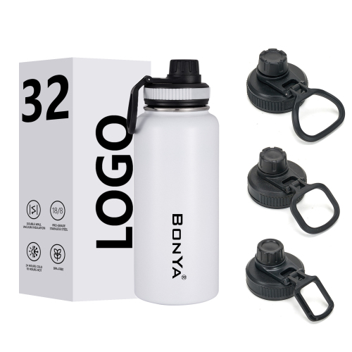 Double Wall 32oz 18/8 Handgrip Leakproof Lid Minimalist Design Stainless Steel Vacuum Insulated Thermos for Travel Outdoor Use