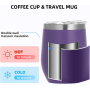 Wine Tumblers With Lid 12 oz Stainless Steel Egg Mug Coffee Mug Wine Tumblers With Straw Custom Logo
