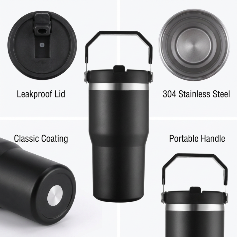 Best Price 20oz Stainless Steel Tumbler with Handle and Straw Sublimation Blank Tumbler for Custom Logo