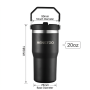 Best Price 20oz Stainless Steel Tumbler with Handle and Straw Sublimation Blank Tumbler for Custom Logo