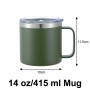 Popular Stainless Steel Travel Mug with 6-12 Hours Thermal Insulation Leakproof Keep Warm for Camping Hiking Office Use