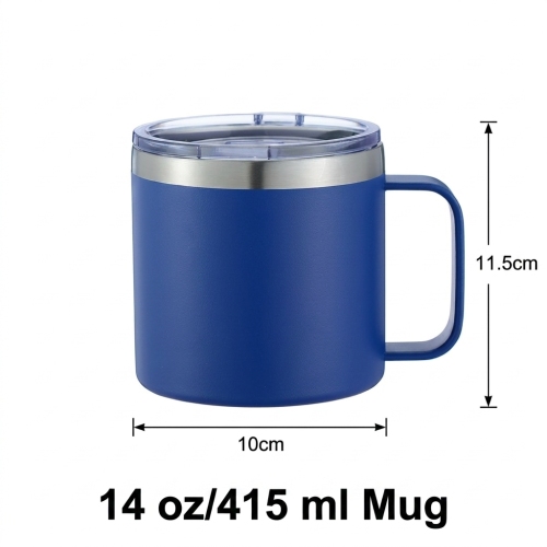Popular Stainless Steel Travel Mug with 6-12 Hours Thermal Insulation Leakproof Keep Warm for Camping Hiking Office Use