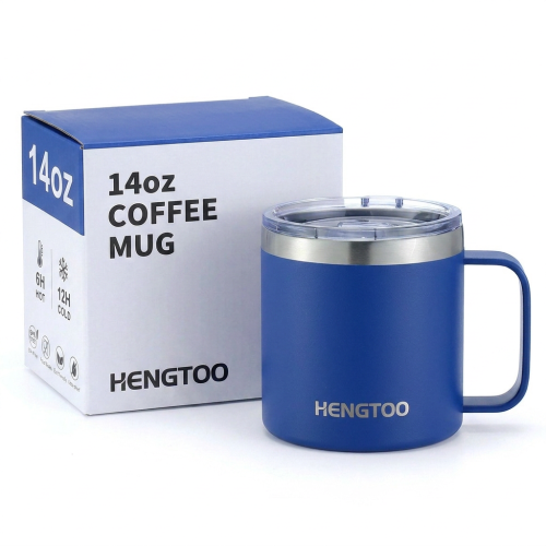 Popular Stainless Steel Travel Mug with 6-12 Hours Thermal Insulation Leakproof Keep Warm for Camping Hiking Office Use