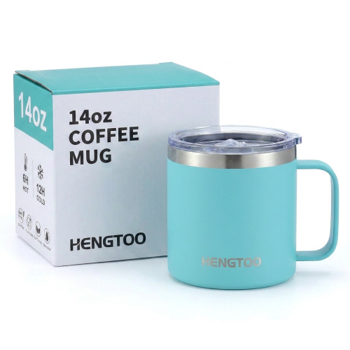 Popular Stainless Steel Travel Mug with 6-12 Hours Thermal Insulation Leakproof Keep Warm for Camping Hiking Office Use