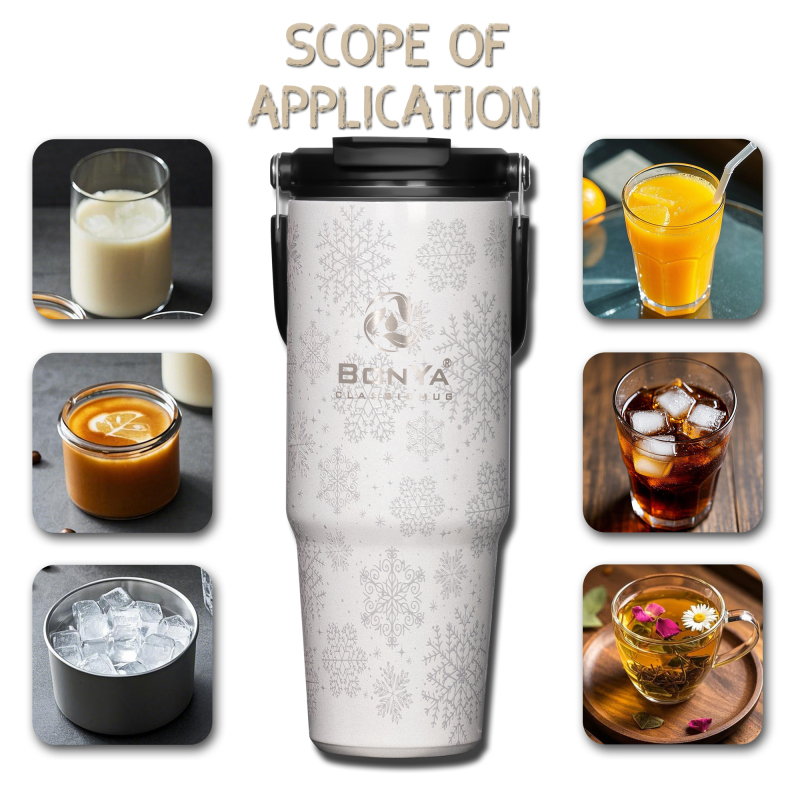 Best Quality Tumbler 30 Oz With Handle And Flip Straw Gourde Inox Deau Thermos Insulated Stainless Steel Water Bottle