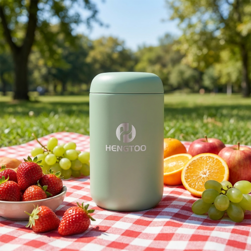 Professional Portable Vacuum Insulated Travel Water Bottle with Spoon 16oz Hot and Cold Drinking Flask for Office Car