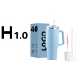 40oz Stainless Steel Vacuum Insulated Tumbler with Handle and Straw Leakproof BPA Free for Car and Party Use