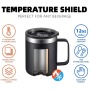 Top Ranking 12oz 14oz Custom Logo 304 Stainless Steel Double Wall Vaccuum Insulated Camping Travel Cup Coffee Mug With Handle
