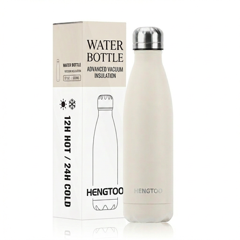 New Arrival Portable 500ml Vacuum Flask Tumbler 304 Stainless Steel Insulated for Camping Cold Hot Drinks 12-24 Hours Thermal