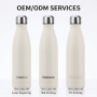 New Arrival Portable 500ml Vacuum Flask Tumbler 304 Stainless Steel Insulated for Camping Cold Hot Drinks 12-24 Hours Thermal