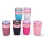 Stainless Steel Double Wall Vacuum Insulated Coffee Tumbler Handle Lid Reusable Travel Mug for Hot/Cold Drinks Iced Coffee 12-24