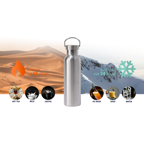 Stainless Steel Insulated Bottle Portable Sports Kettle for Outdoor High-End Electroplated Narrow Mouth Car Water Bottle 500ml
