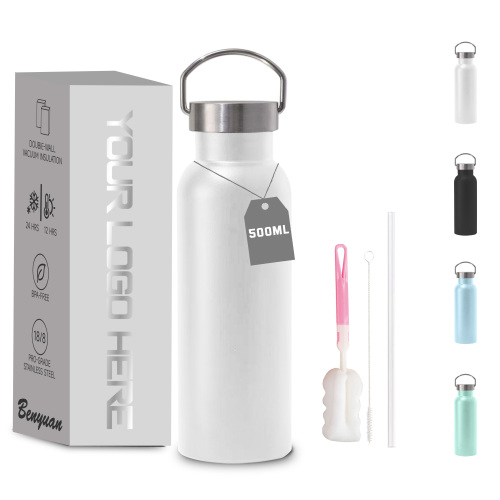 Stainless Steel Insulated Bottle Portable Sports Kettle for Outdoor High-End Electroplated Narrow Mouth Car Water Bottle 500ml