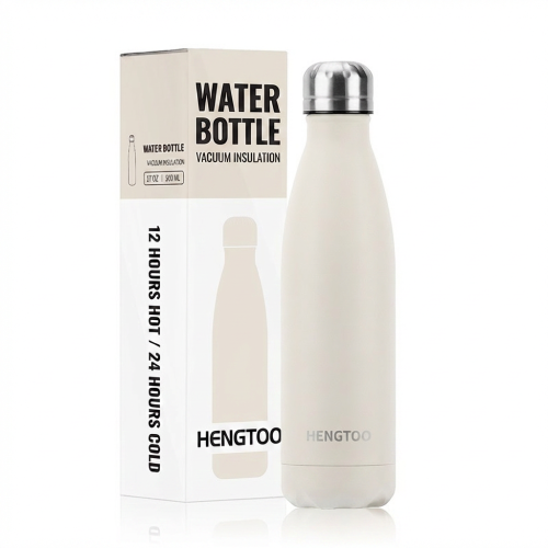 Manufacturer Custom Printing 17 oz Stainless Steel Insulated Water Bottle Leakproof Reusable 12-24 Hours Thermal Insulation
