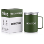 Custom Logo 16oz Stainless Steel Coffee Mug with Handle and Lid Vacuum Insulated Leak-Proof BPA Free Promotional Gift Cup