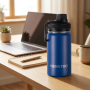 Camping 12oz Insulated Thermos with Handgrip, Custom Logo 12 oz Vacuum Flask Factory, 6-12 Hour Thermal Wide Mouth Tumbler - HENGTOO