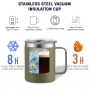 12oz Slim Fit Stainless Steel Double Wall Portable Trending Vacuum Flask Handle Lid Leak Proof 6 12hr Thermal BPA