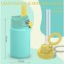 BPA-Free 14oz Double Wall Stainless Steel Insulated Vacuum Flask New Lid Kid Water Bottle for School Use Hot Cold for Hot Water
