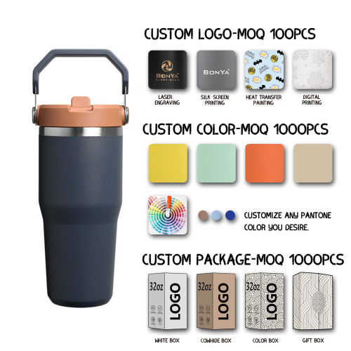 Wholesale 20oz Tumbler with Handle, Custom Logo Stainless Steel Insulated Travel Mug, Compact Everyday Carry Cup Factory Direct - HENGTOO