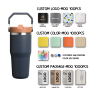 Wholesale 20oz Tumbler with Handle, Custom Logo Stainless Steel Insulated Travel Mug, Compact Everyday Carry Cup Factory Direct - HENGTOO