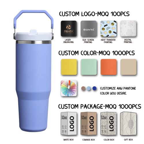 Bulk 30oz Tumbler with Handle for Corporate Gifts, Custom Logo Insulated Travel Mug, Promotional Drinkware OEM Factory - HENGTOO