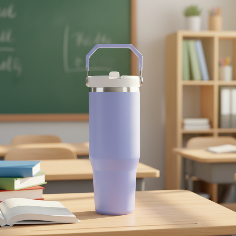 Bulk 30oz Tumbler with Handle for Corporate Gifts, Custom Logo Insulated Travel Mug, Promotional Drinkware OEM Factory - HENGTOO