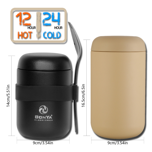 Premium 12oz Stainless Steel BPA Free Food Grade Thermal Double Wall Vacuum Insulated 12-24hr Stew Jar Pot for Fitness Cycling