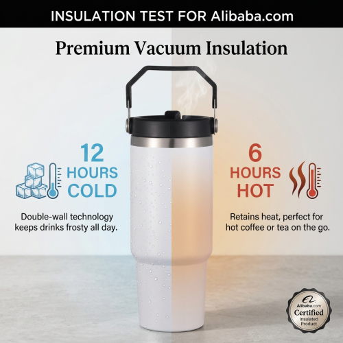 30oz Stainless Steel Vacuum Insulated Tumbler with Handle Lid Straw Leak-Proof Double Wall BPA Free Cold for Car & Travel 30oz Stainless Steel Vacuum Insulated Tumbler with Handle Lid Straw Leak-Proof Double Wall BPA Free Cold for Car & Travel