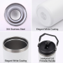 30oz Stainless Steel Vacuum Insulated Tumbler with Handle Lid Straw Leak-Proof Double Wall BPA Free Cold for Car & Travel