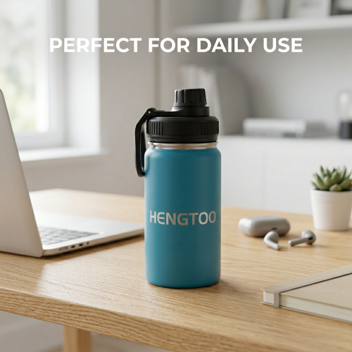 Recyclable Portable Stainless Steel Vacuum Tumbler 6-12 Hours Thermal Insulation for Office Camping Travel Use-Warm/Cold